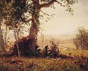 Albert Bierstadt Guerrilla_Warfare (Picket Duty In Virginia) painting